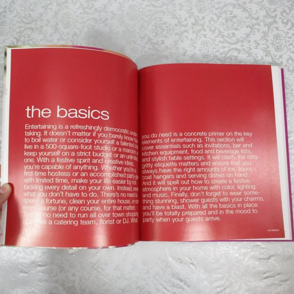 INSTYLE Parties Recipe Book NWT